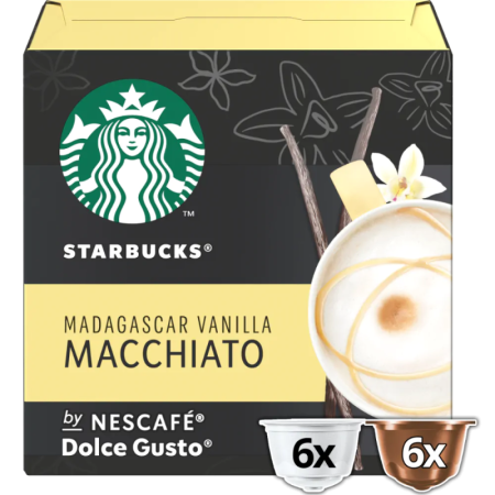 Кафе капсули Starbucks Madagaskar Vanilla, съвместими с Dolce Gusto, 12 бр.