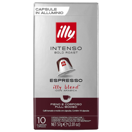 Кафе капсули Illy Intenso, съвместими с Nespresso, 10 бр.