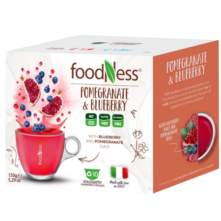 Чай капсули Foodness Pomegranate and blueberry,Dolce Gusto 10бр.