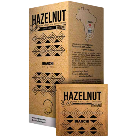 Кафе дози Bianchi Origins Hazelnut E.S.E., 16 бр.