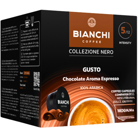 Кафе капсули Bianchi Chocolate Aroma Espresso Dolce Gusto, 16 бр.