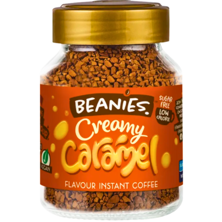 Разтворимо кафе Beanies с аромат на крем карамел, 50гр.