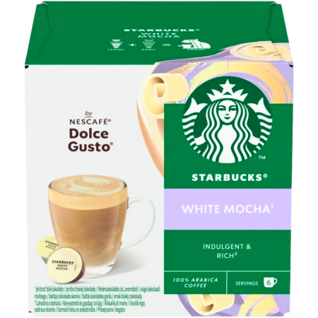Кафе капсули Starbucks White Mocha съвместими с Dolce Gusto, 12 бр.