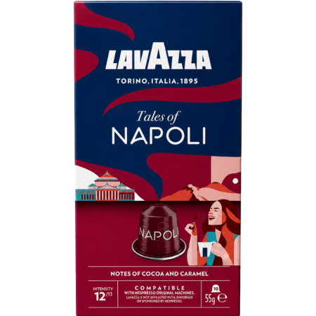 Кафе капсули Lavazza Tales of Napoli съвместими с Nespresso, 10 капсули