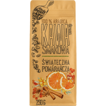 Кафе на зърна Green Touch с нотки на Портакал, 0.250кг