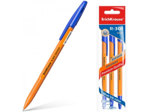 Химикал ERICH KRAUSE, 1ММ син, 3бр в опаковка