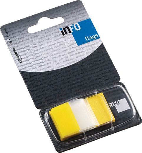 ИНДЕКСИ В ДИСПЕНСЪР INFO NOTES 25/43 50БР ЖЛТ