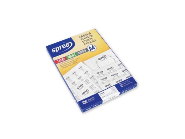 ЕТИКЕТИ A4 SPREE/CASSA 63.5/38MM No21 ОП100 ОБЛИ