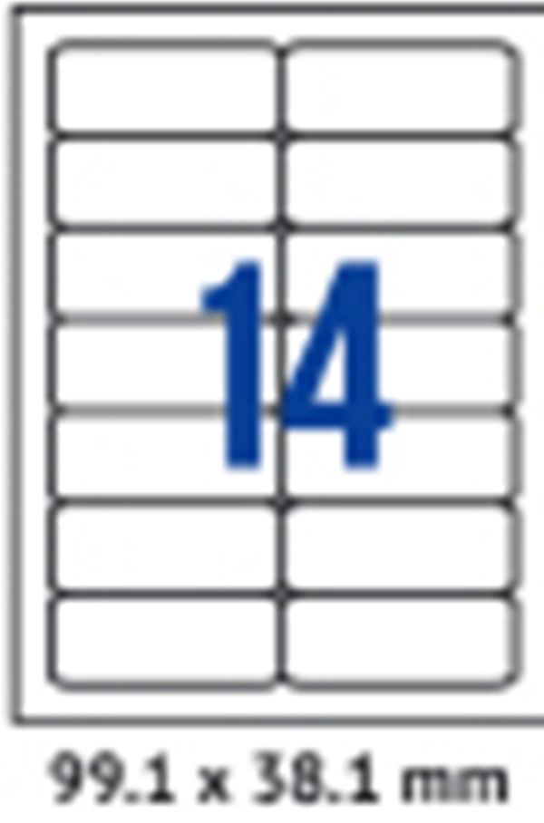 ЕТИКЕТИ A4 SPREE/CASSA 99.1/38,1MM No14 ОП100 ОБЛИ