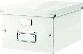 АРХИВНА КУТИЯ LEITZ WOW CLICK & STORE А4 БЯЛ