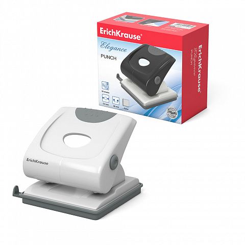 ПЕРФОРАТОР ERICH KRAUSE ELEGANCE ДО 30 ЛИСТА СИВ