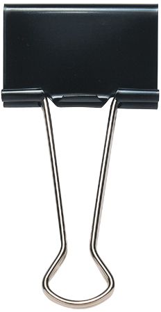 ЩИПКИ ЗА ДОКУМЕНТИ CASSA 25MM 12БР ЧРН