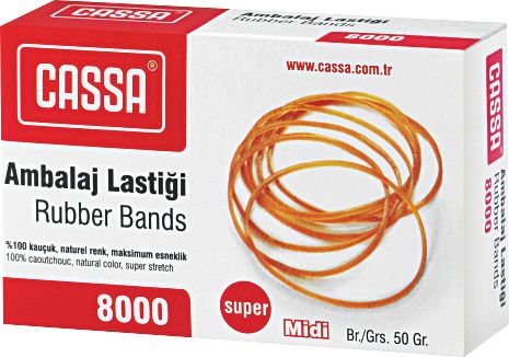 ЛАСТИЦИ 100 % КАУЧУК 48ММ/1.4ММ 50ГР КАФЯВИ