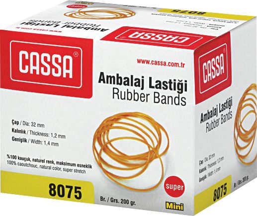 ЛАСТИЦИ 100 % КАУЧУК 32ММ/1.4ММ 200ГР КАФЯВИ