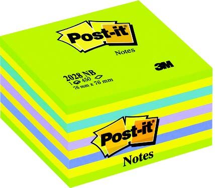 КУБ САМОЗАЛЕПВАЩ 3М 76/76 2028-NB 450Л НЕОН ЗЛН