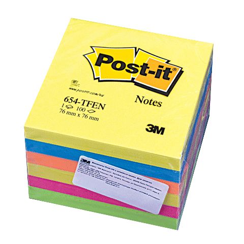 ЛИСТЧЕТА САМОЗАЛЕПВАЩИ 3М POST-IT 76/76 654TFEN