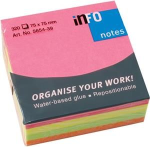 ЛИСТЧЕТА СЗЛ INFO NOTES 75/75 320Л 4ЦВх80БР НЕОН