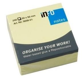 ЛИСТЧЕТА САМОЗАЛЕПВАЩИ INFO NOTES 50/50 240Л ЖЛТ