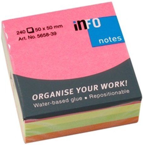 ЛИСТЧЕТА СЗЛ INFO NOTES 50/50 240Л 4ЦВх60БР НЕОН