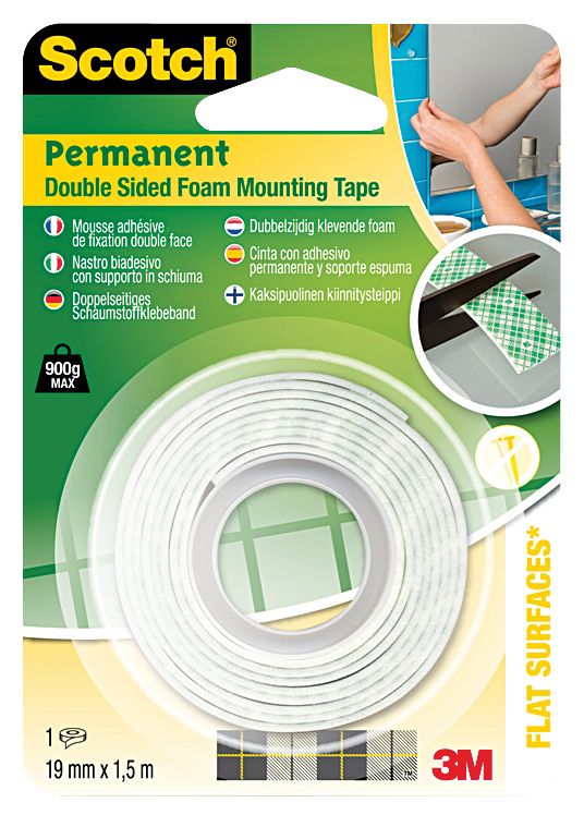 ЛЕНТА МОНТАЖНА 3M SCOTCH MIRROR 19ММ/1.5М