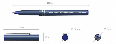 ТЪНКОПИСЕЦ ERICH KRAUSE F-15 0.6ММ СИН