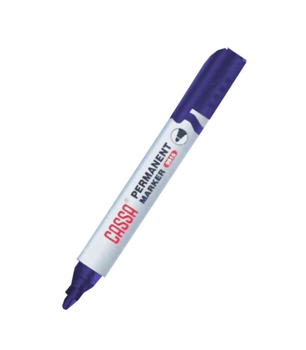 МАРКЕР ПЕРМАНЕНТЕН С ОБЪЛ ВРЪХ CASSA 2-3ММ СИН