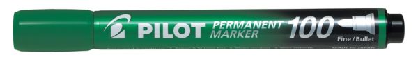 МАРКЕР ПЕРМАНЕНТЕН С ОБЪЛ ВРЪХ PILOT 100 ЗЛН