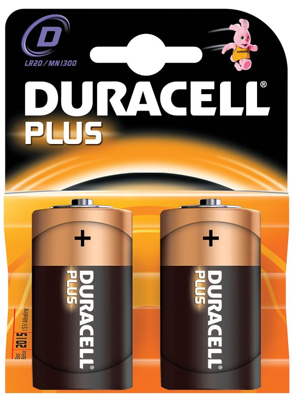 БАТЕРИЯ АЛК. DURACELL LR20 D 1.5V 2БР.