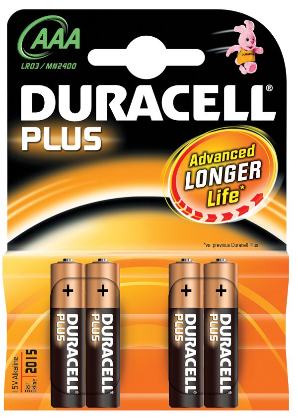 БАТЕРИЯ АЛК. DURACELL AAA LR03 4БР.