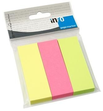 ИНДЕКСИ INFO NOTES 25/75MM 300Л 3ЦВ ХАРТИЕНИ НЕОН