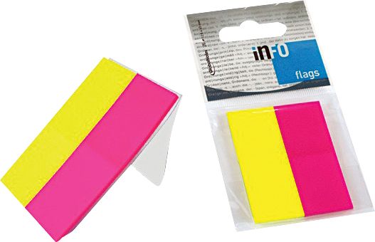 ИНДЕКСИ INFO NOTES 20/50 50Л 2ЦВ PVC НЕОН РЗВ+ЖЛТ