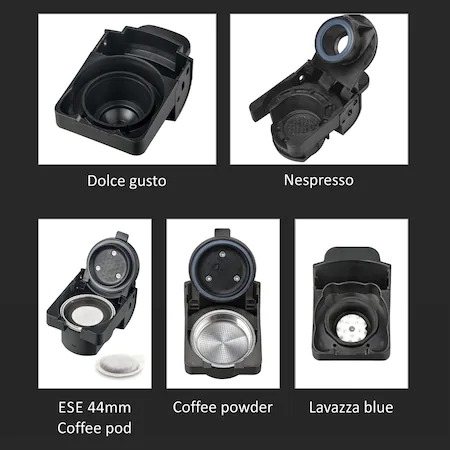 Кафемшина 8В1 Voltz OV51171B5, Черна с червено