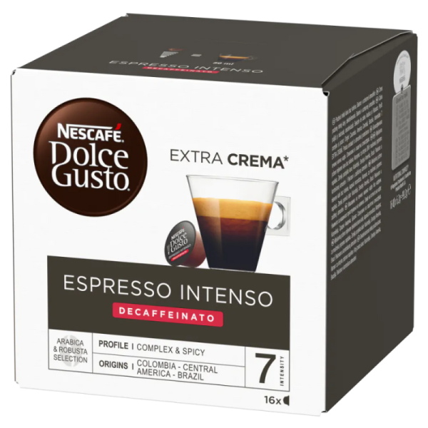 Кафе капсули Dolce Gusto Espresso Intenso Decafenato, 16бр.