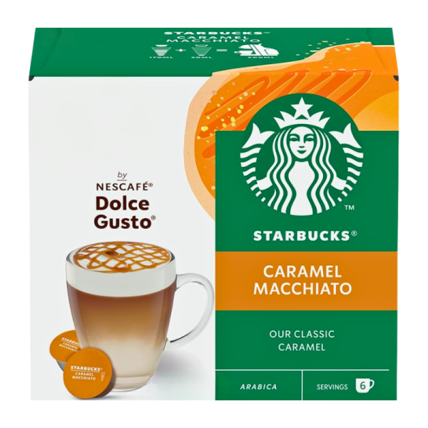 Кафе капсули Starbucks Caramel Macchiato DG капсули 12 бр.