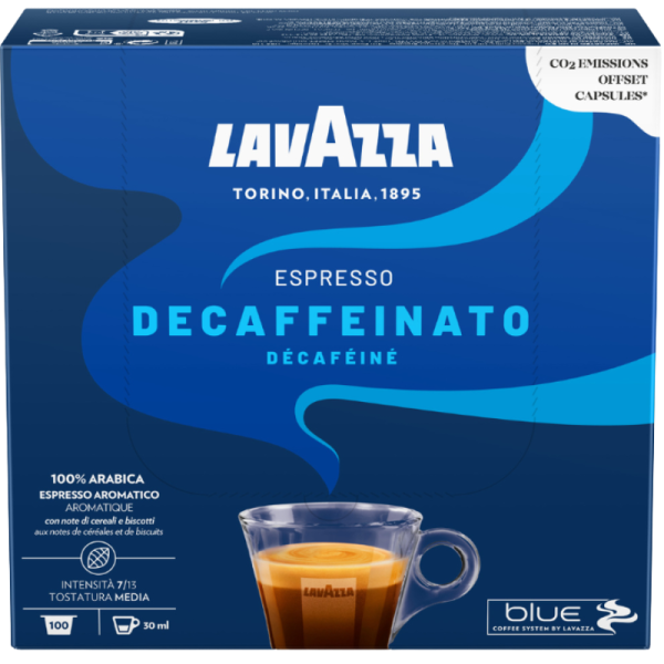 Кафе капсули Lavazza Blue Decaffeinato безкофеин, 100 капсули