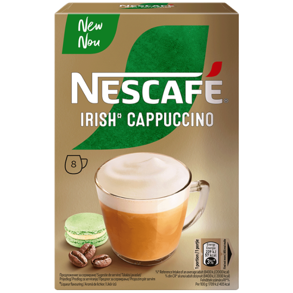Разтворимо Кафе Специалитет NESCAFE IRISH CAPPUCINO,8бр.