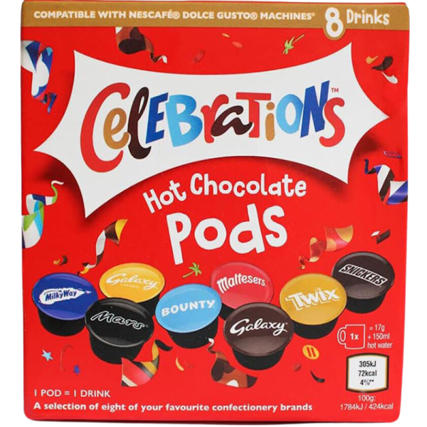 Капсули горещ шоколад Mars Selebrations, Dolce Gusto, 8бр