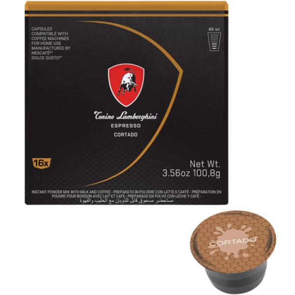 Кафе капсули Tonino Lamborghini Cortado Dolce Gusto, 16бр.