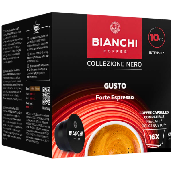 Кафе капсули Bianchi Gusto Forte Espresso Dolce Gusto, 16бр.