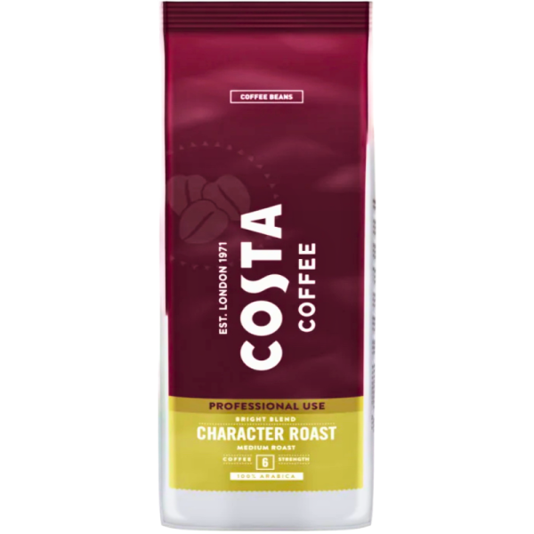 Кафе на зърна Costa Coffee Character Roast Medium Roast, 1кг.