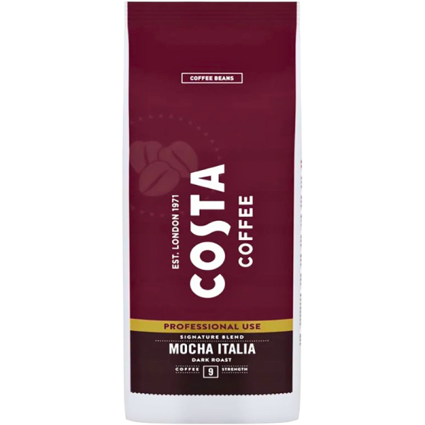 Кафе на зърна Costa Coffee Mocha Italia-Dark Roast, 1кг.