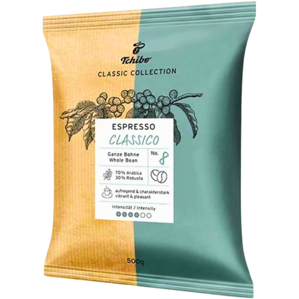 Кафе на зърна Тchibo Espresso Classico N8, 0.5кг