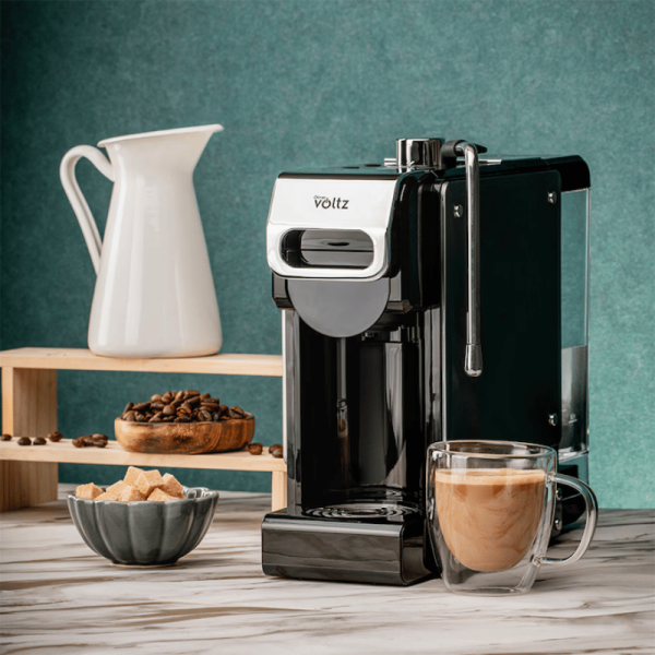Кафемашина 8в1 Voltz OV51171N8M, 19бара/1450W, сребрист/черен