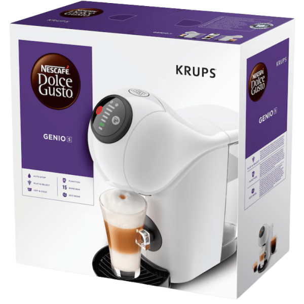 Кафе машина Krups Dolce Gusto Genio S Basic, Бял