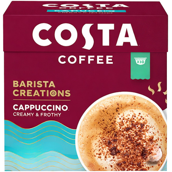 Кафе капсули Costa Capupuccino съвместими с Dolce Gusto, 10 капсули