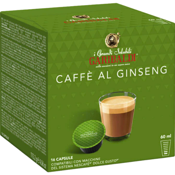 Кафе капсули Garibaldi Caffe Al Ginseng Dolce Gusto, 16 капсули