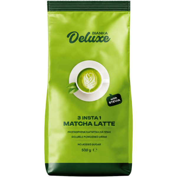 Инстантна напитка Bianka Deluxe Matcha Latte, 0.500кг