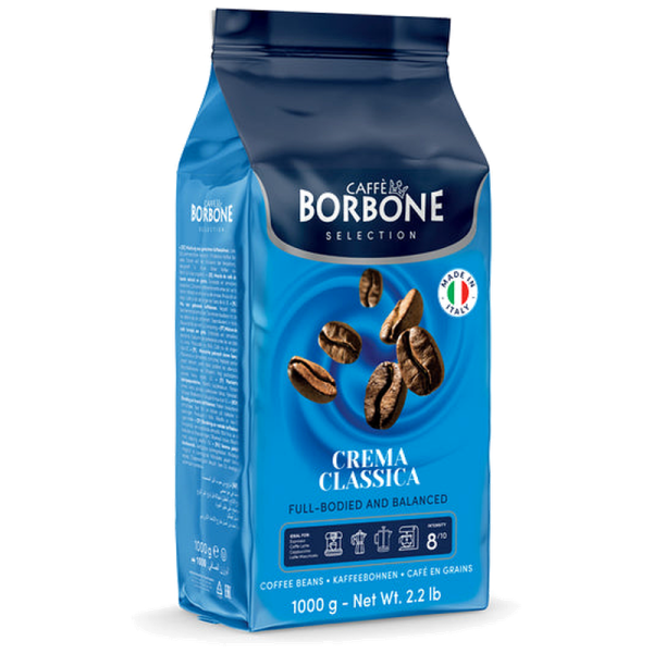 Кафе на зърна Caffè Borbone Crema Classica, 1 кг, Арабика и Робуста