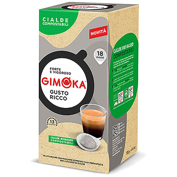 Кафе дози Gimoka Gusto Ricco E.S.E., 18 бр., 100% Робуста