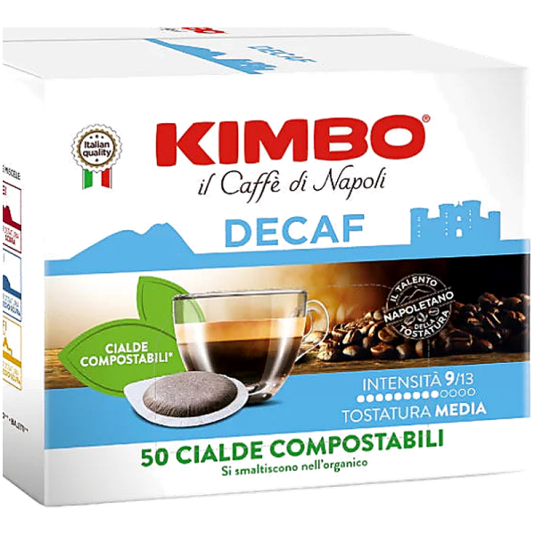Кафе дози Kimbo Decaffeinato E.S.E., 50 бр., без кофеин